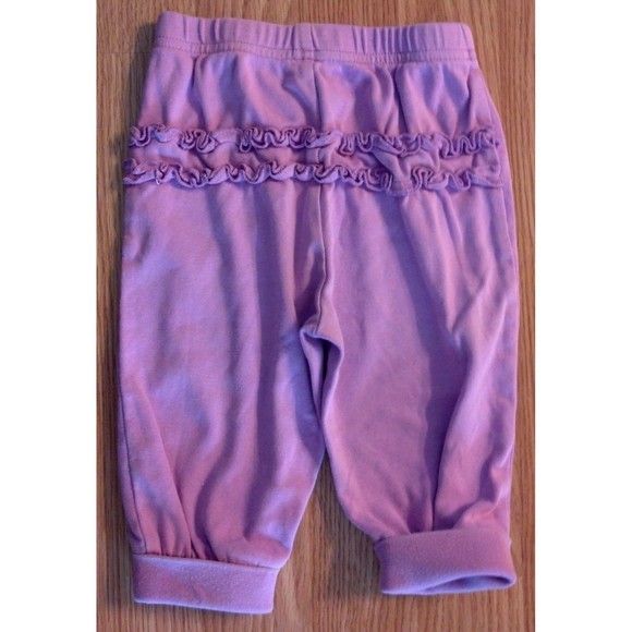 Girl's Size 6-9 M Month 2 Pc Brown Floral L/S Carter's Top & Purple OkieD Pants - Picture 6 of 6